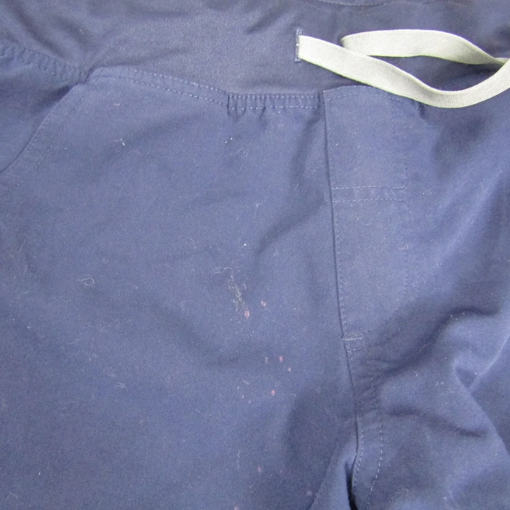 FIGS‎ Scrub Pants Womens Large Navy Straight Drawstring Cargo Stretch T21004AP